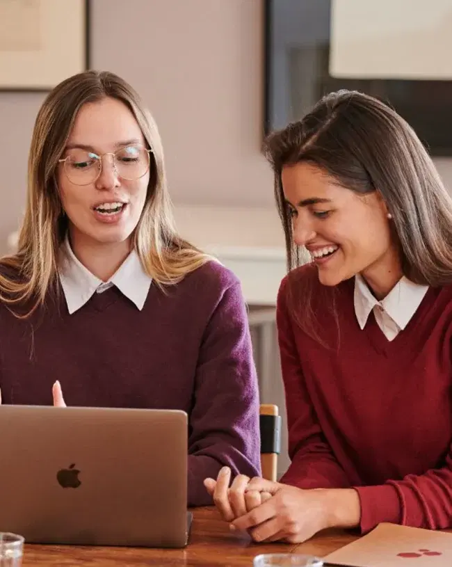 Fluenz Zoom coach and student